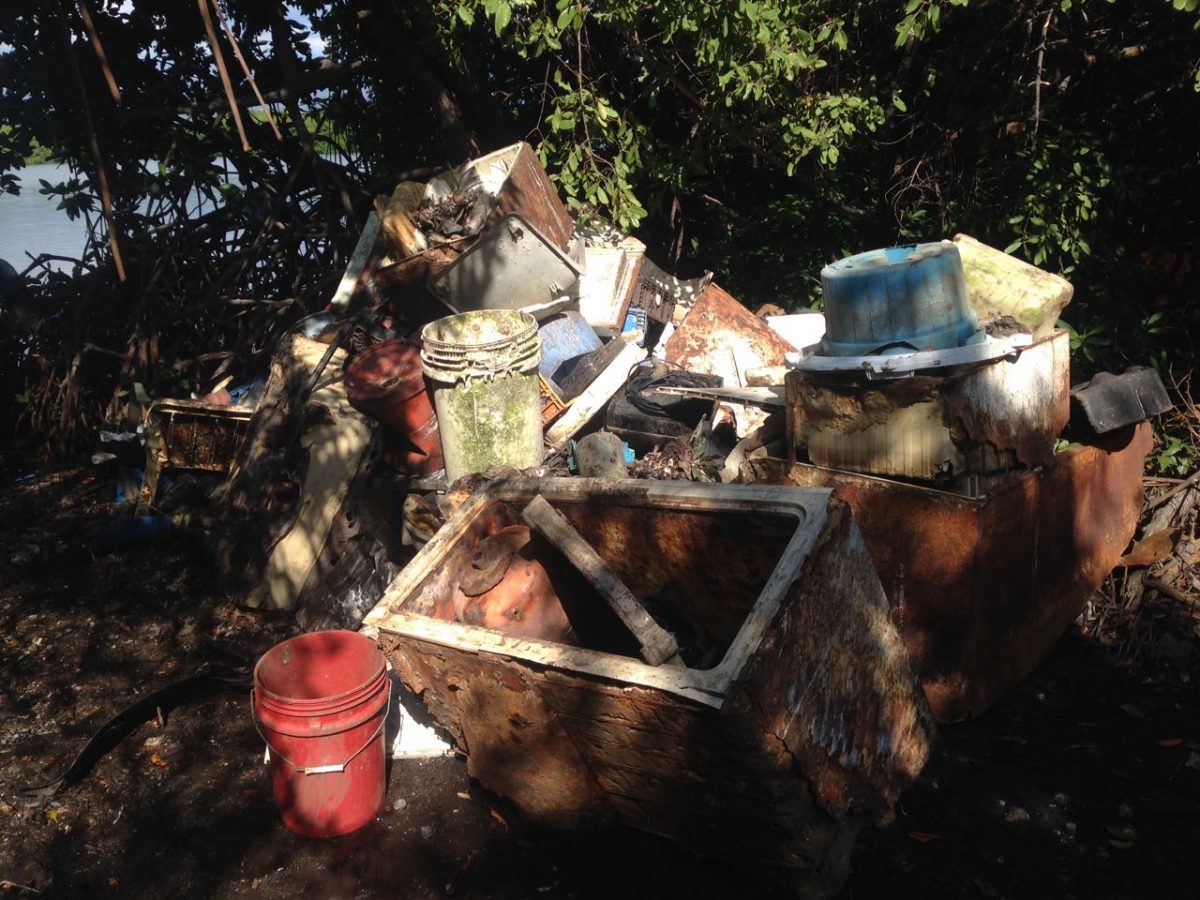 Refuge Cay garbage